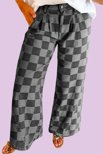 Checkered Jeans