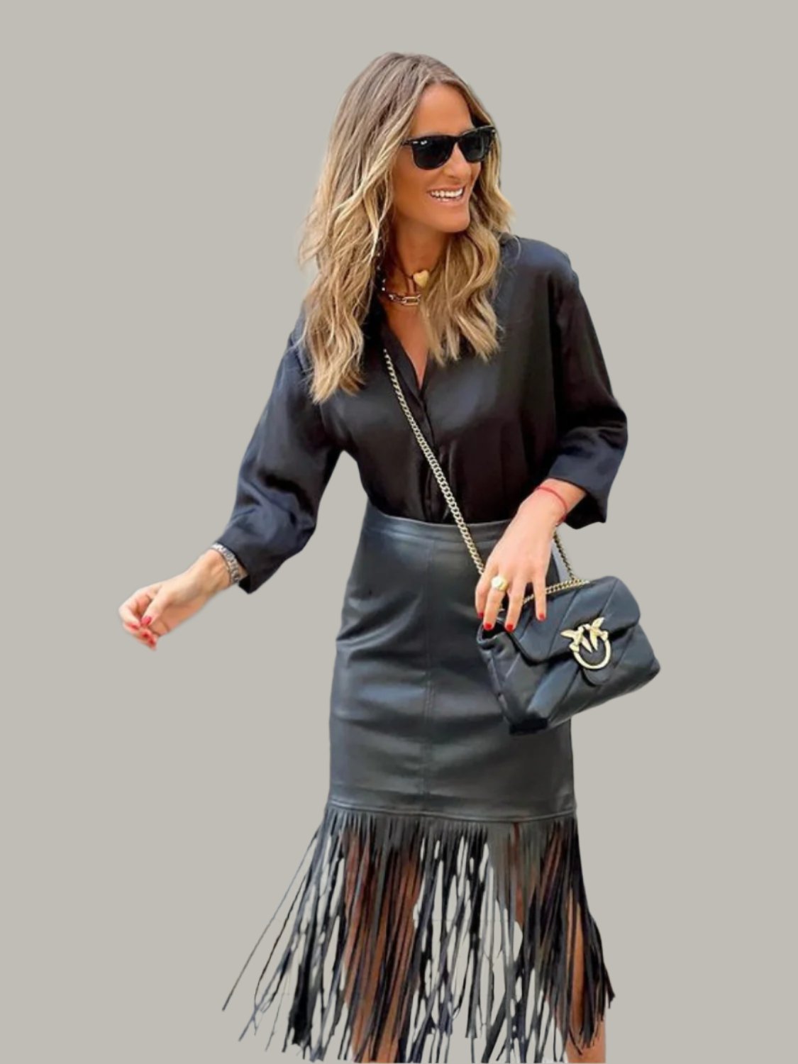 Spider Fringe Skirt