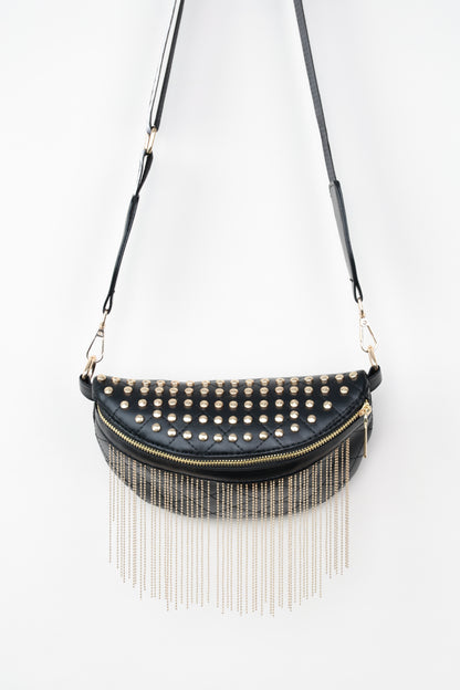 Studded Fringe Bag