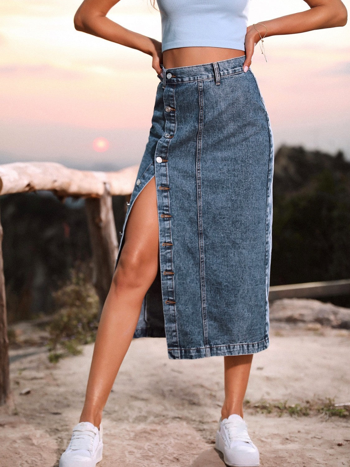 Demi Denim Skirt