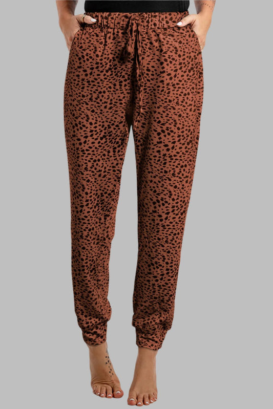 Leopard Joggered Pants