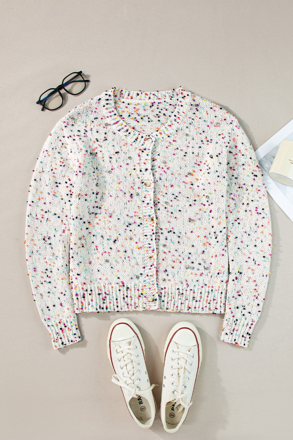 Carly Confetti Cardigan