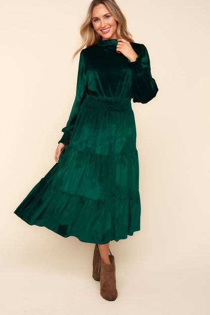 The Velvet Tiered Dress