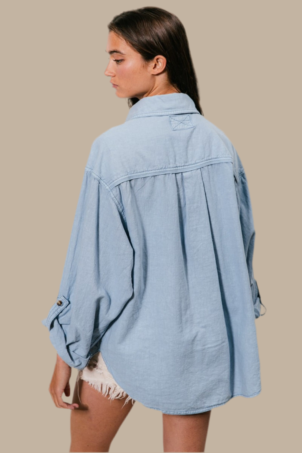 Blues Chest Pocket Blouse