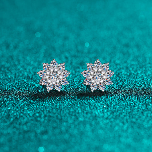 Snowflake Studded Earrings