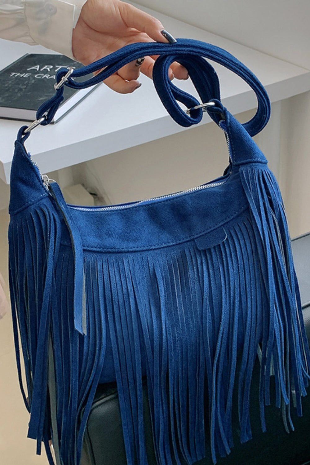 Hippie Suede Fringe Bag