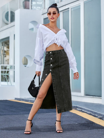 Demi Denim Skirt