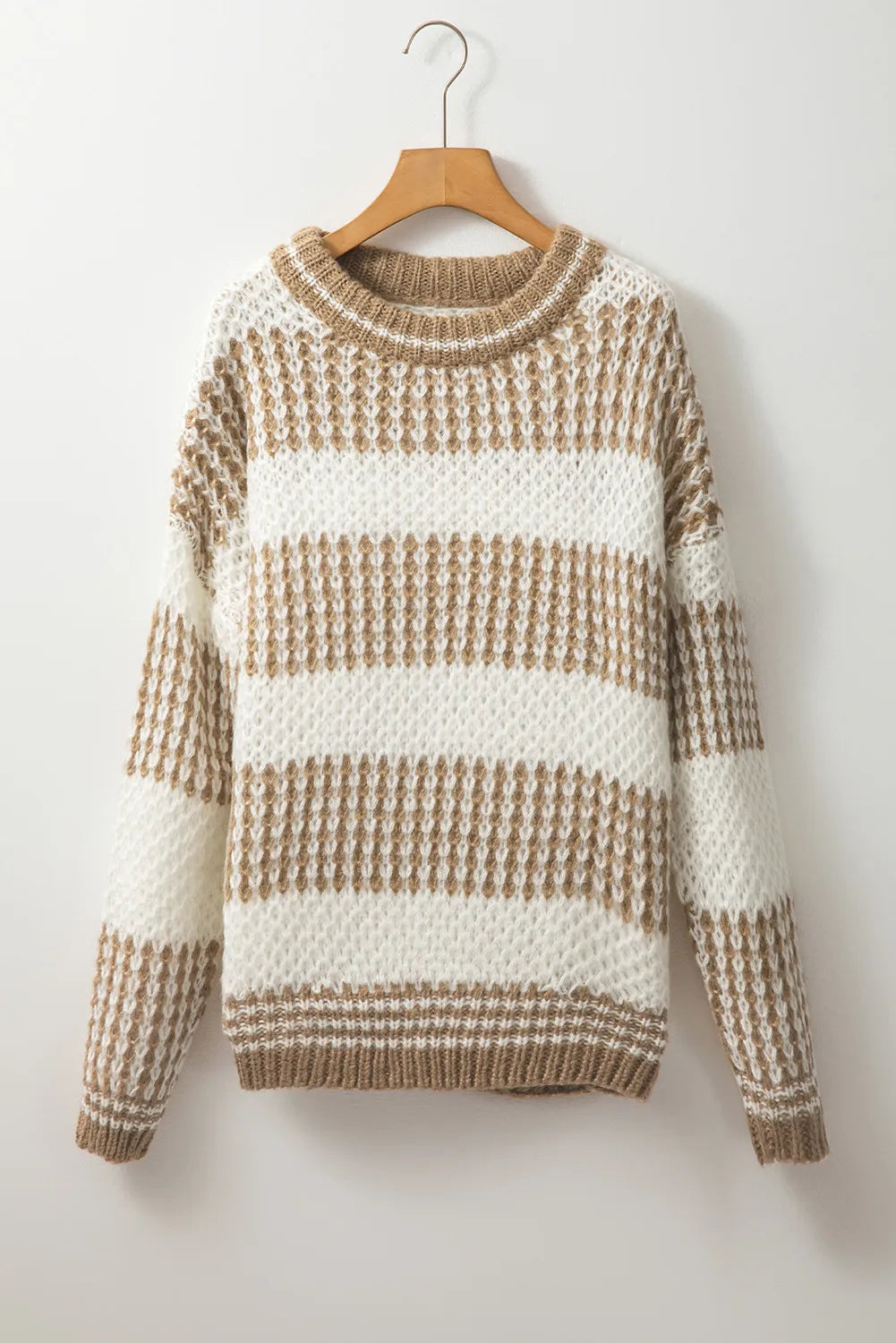 Mocha Dropped Shoulder Sweater