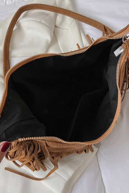 Hippie Suede Fringe Bag