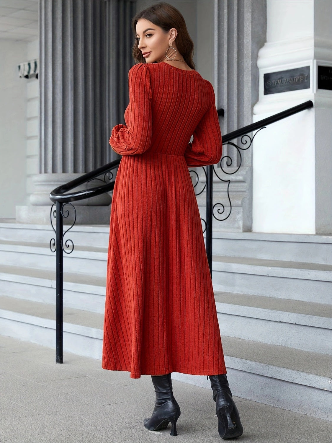 Ruby Ribbed Dress