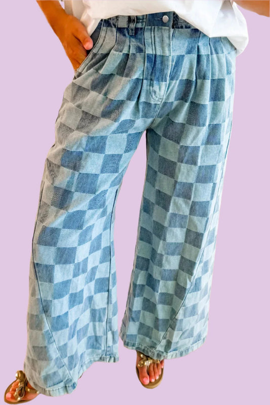 Checkered Jeans