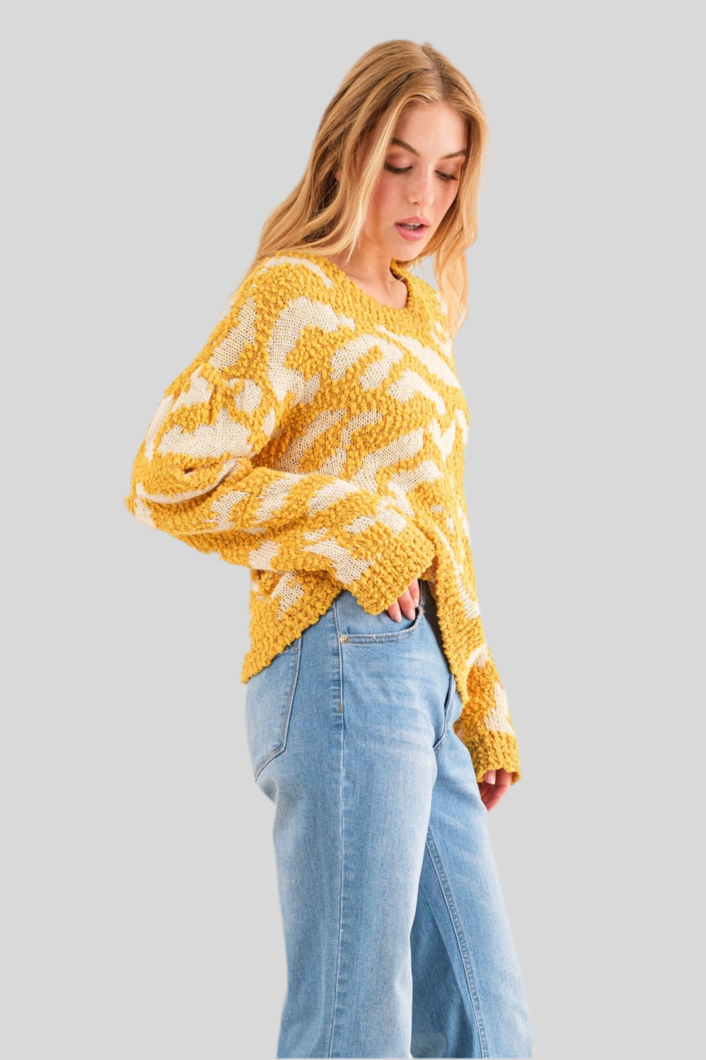 Yellow in the Clouds Sweater