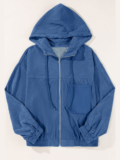 Corduroy Hooded Jacket