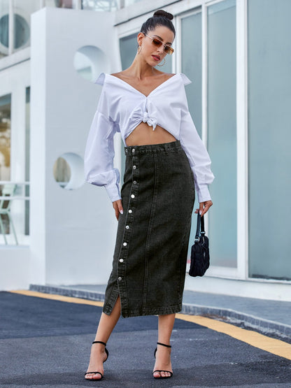 Demi Denim Skirt