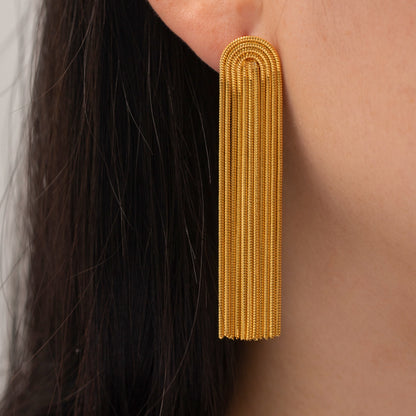 Rainbow Tassel Earrings