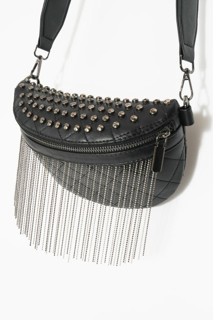 Studded Fringe Bag