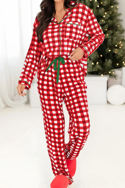 Christmas Plaid Lounge Set