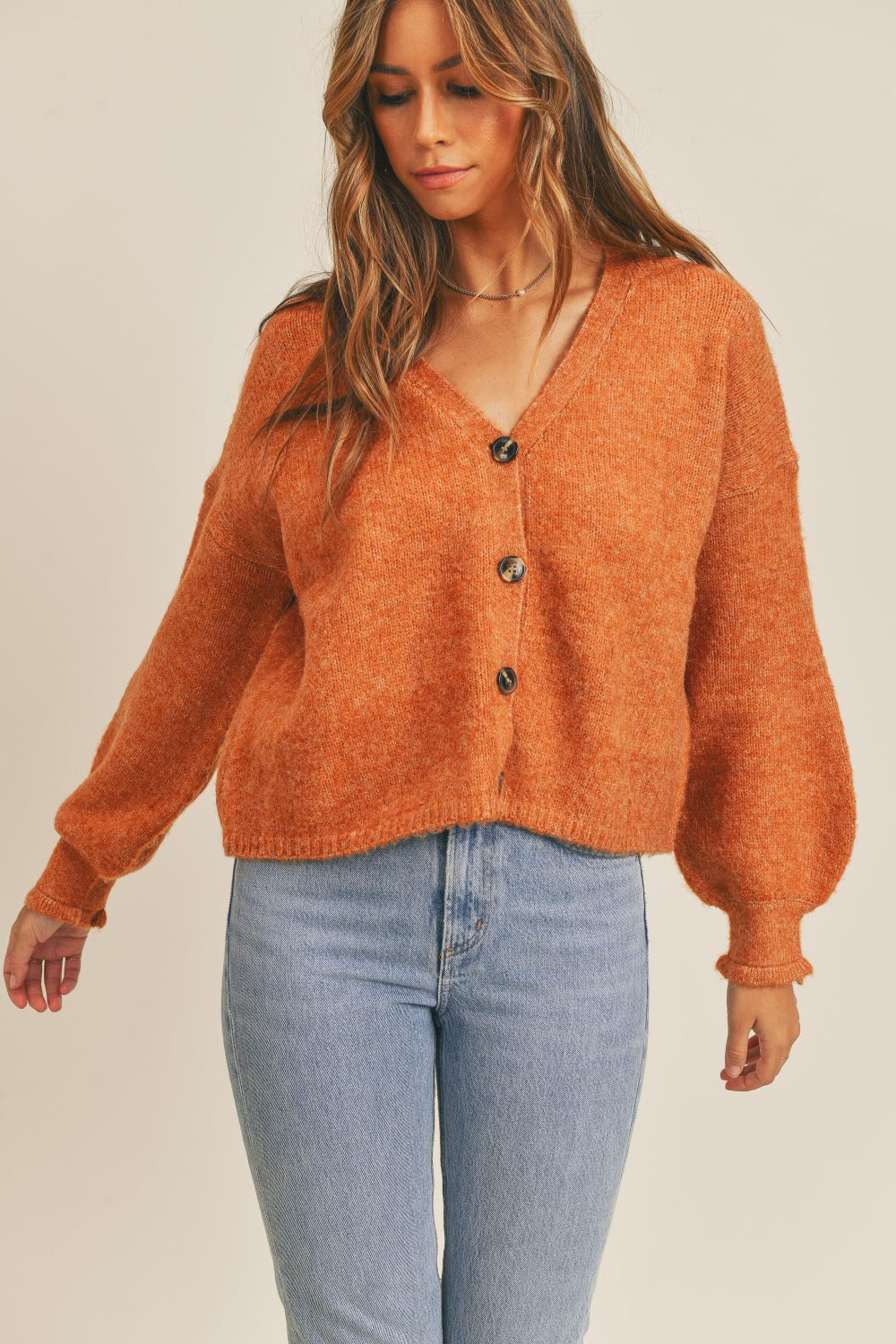 Cozy Button-Up Knit Cardigan