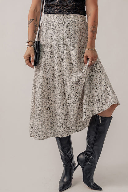 A-Speckle Midi Skirt