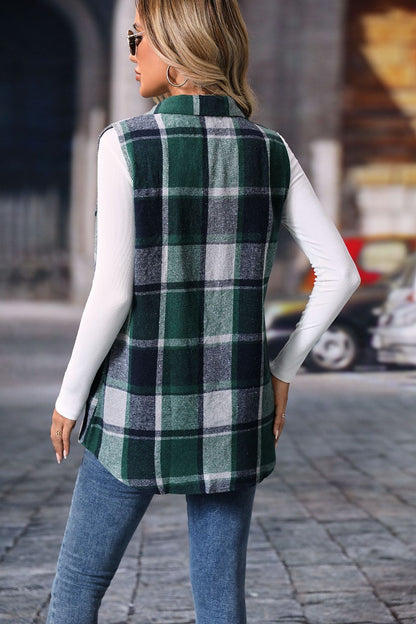 Plaid Coat Vest