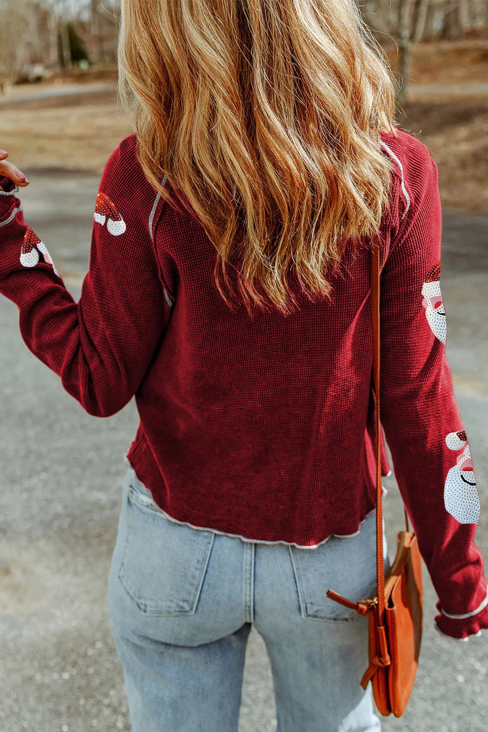 Sequin Santa Blouse