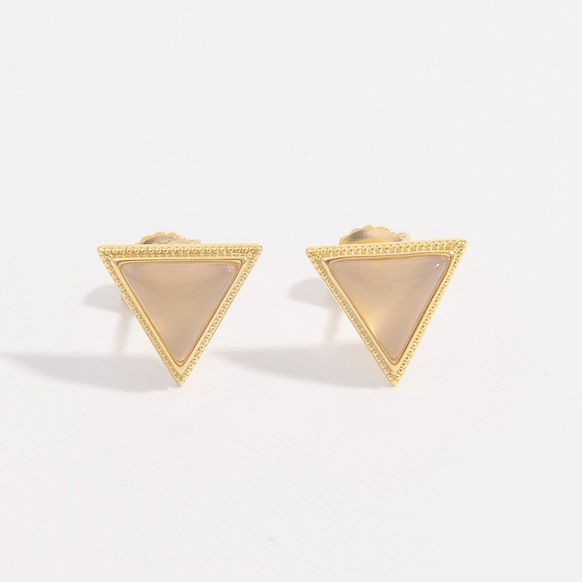 Triangle Opal Stud Earrings