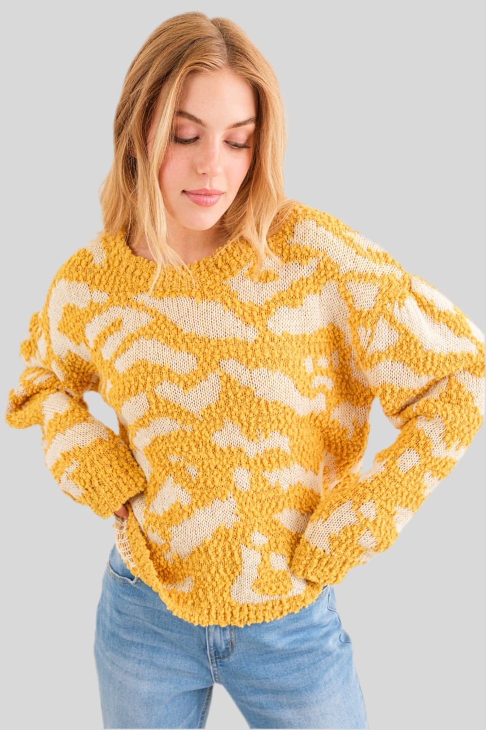 Yellow in the Clouds Sweater