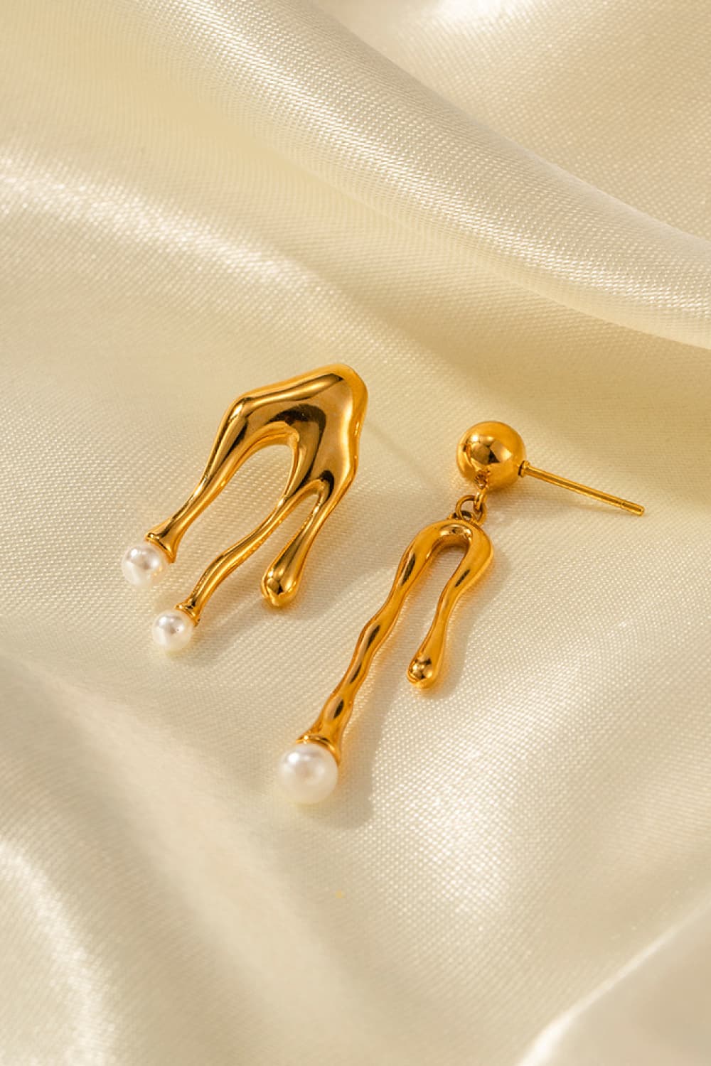 Dripping Gold Earrings