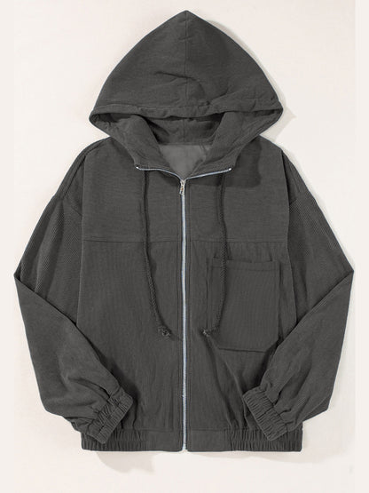 Corduroy Hooded Jacket