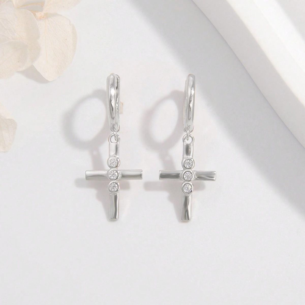 Elegant Cross Earrings