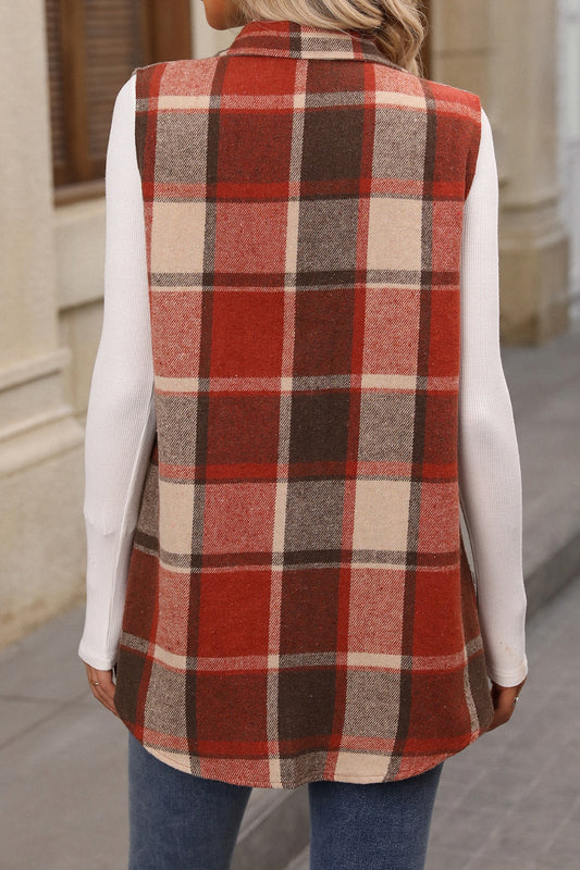 Plaid Coat Vest