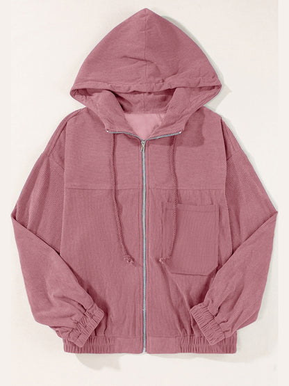 Corduroy Hooded Jacket