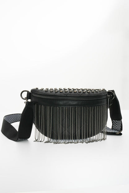 Studded Fringe Bag