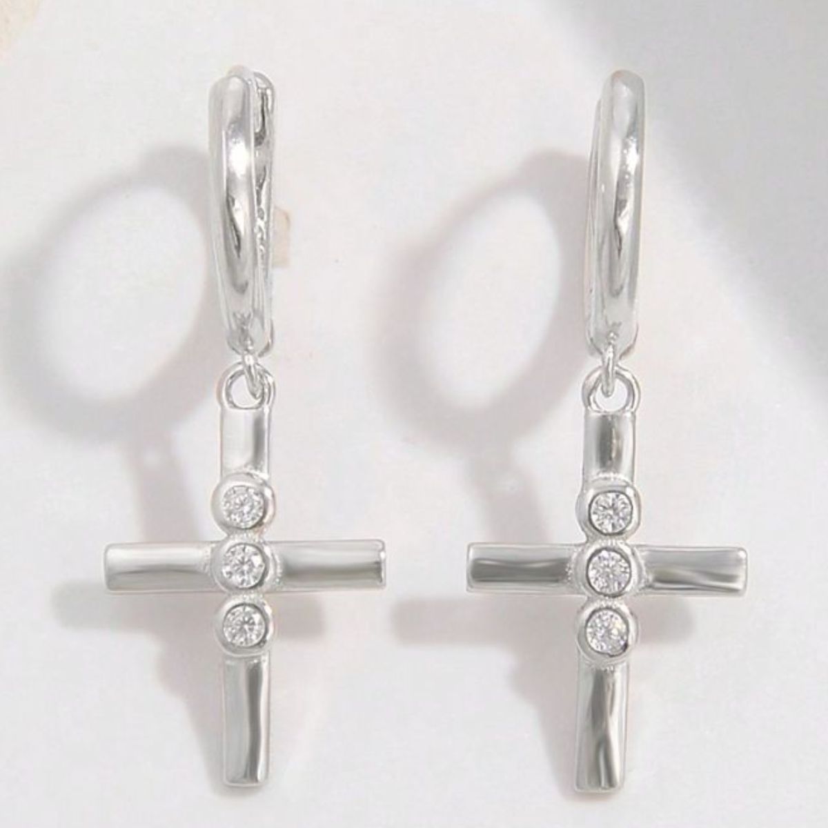 Elegant Cross Earrings