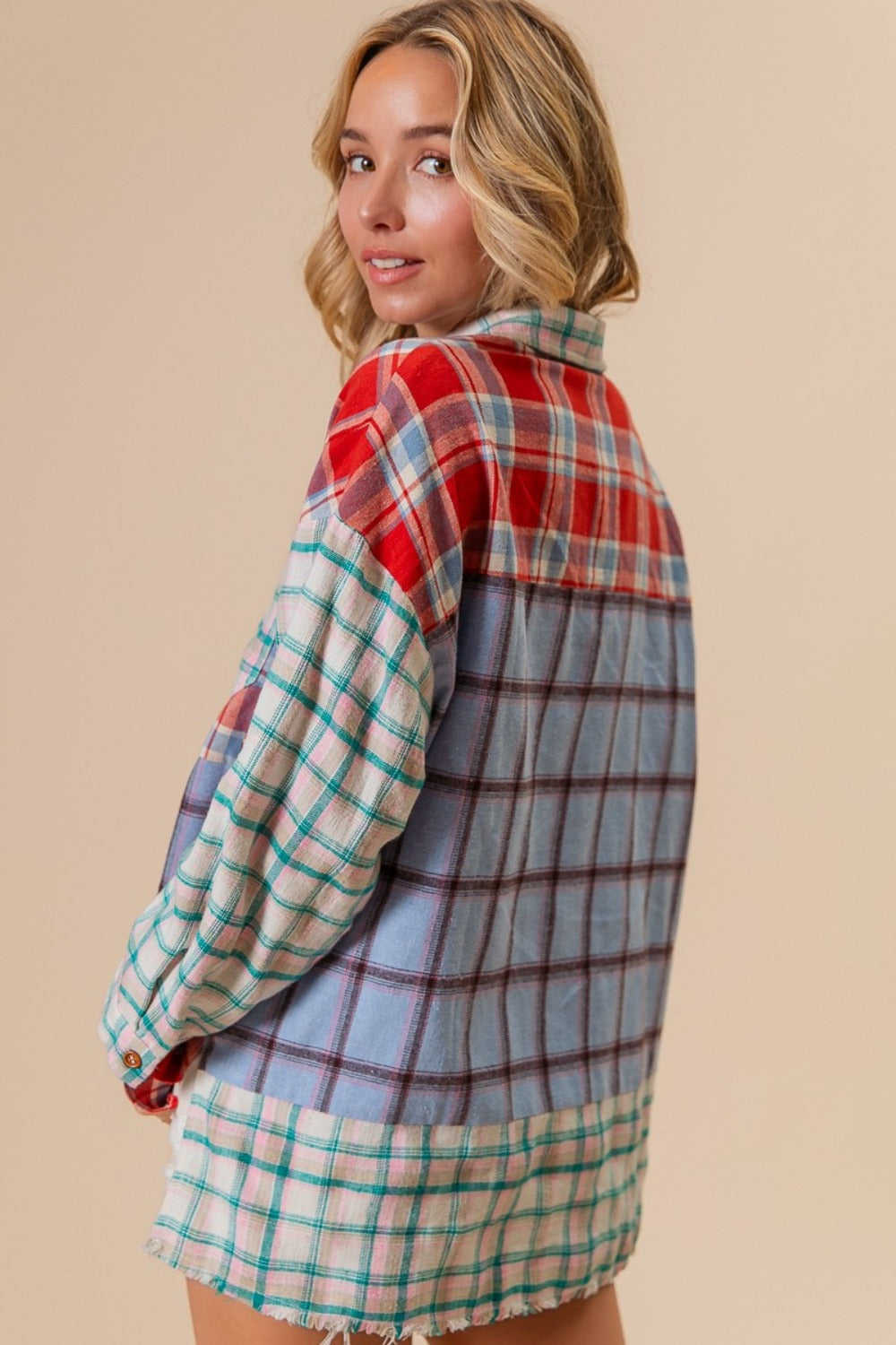 Multi-Colored Plaid Shirt