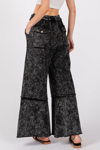 Mineral Washed Terry Pants