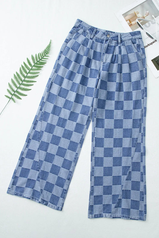 Checkered Jeans