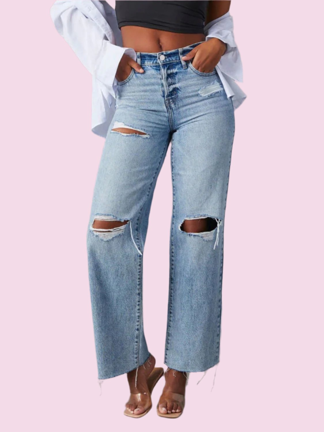 Distressed Saint Jeans