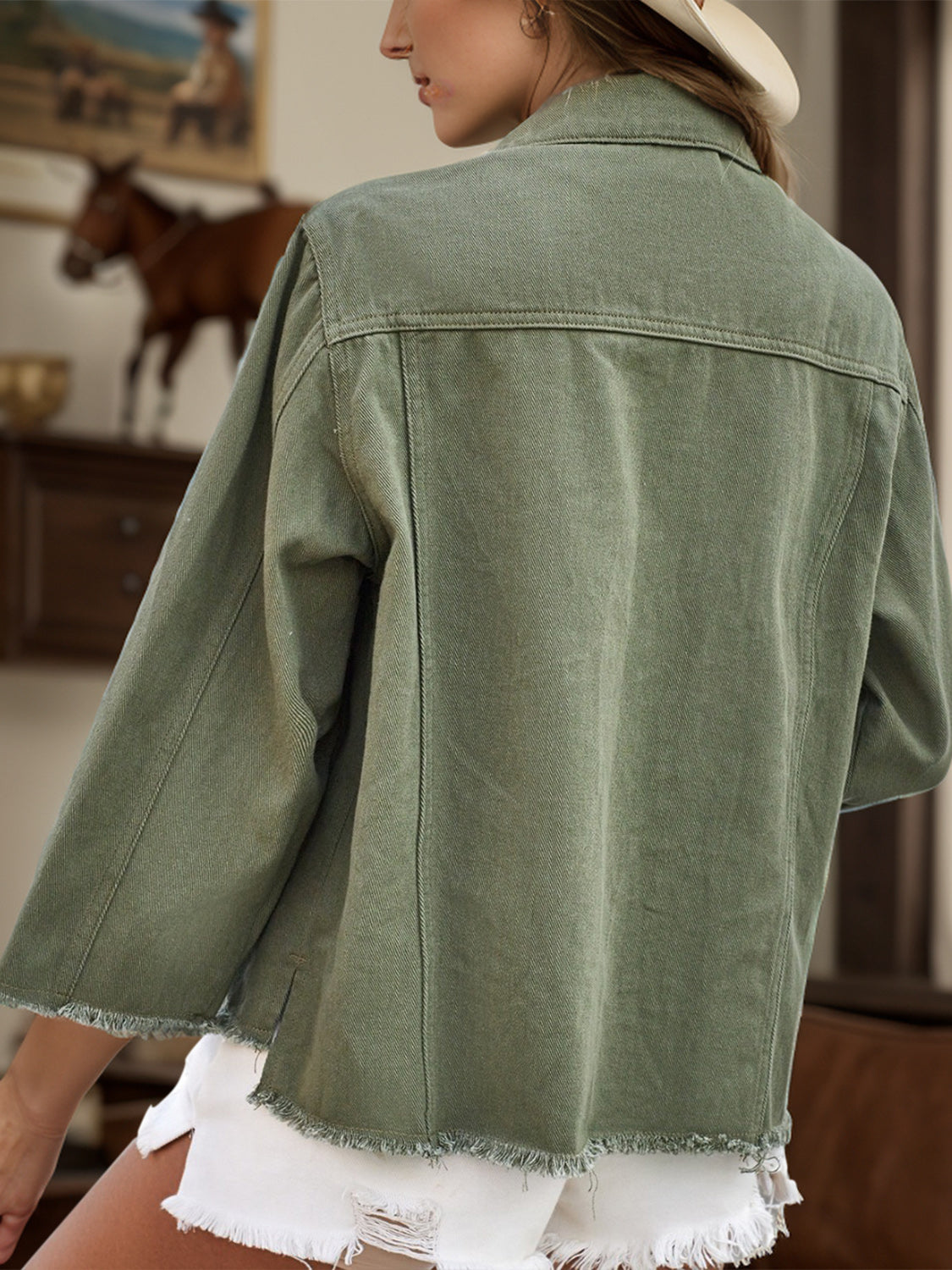 The Olive Denim Jacket