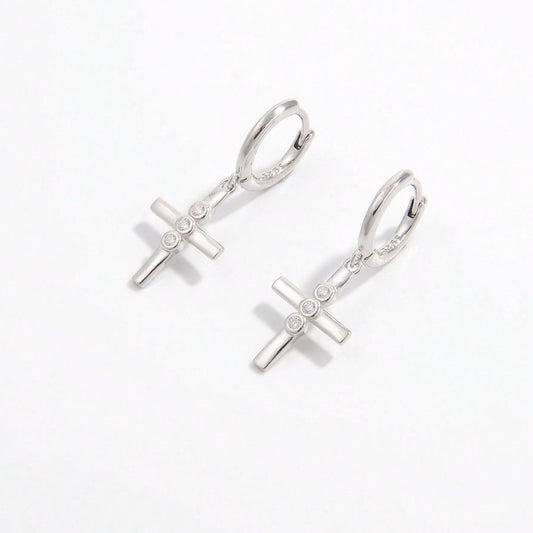 Elegant Cross Earrings