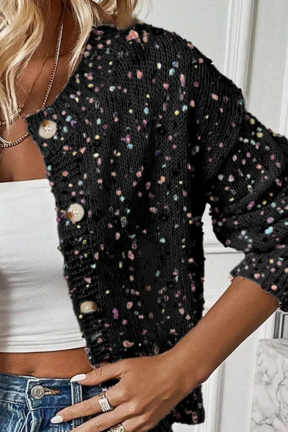 Carly Confetti Cardigan