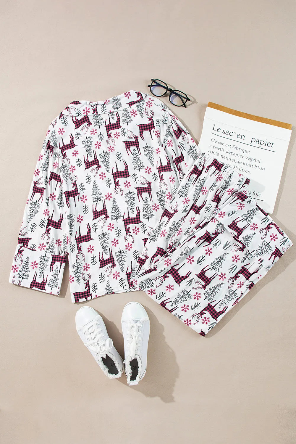 Buffalo Print Deer PJ's