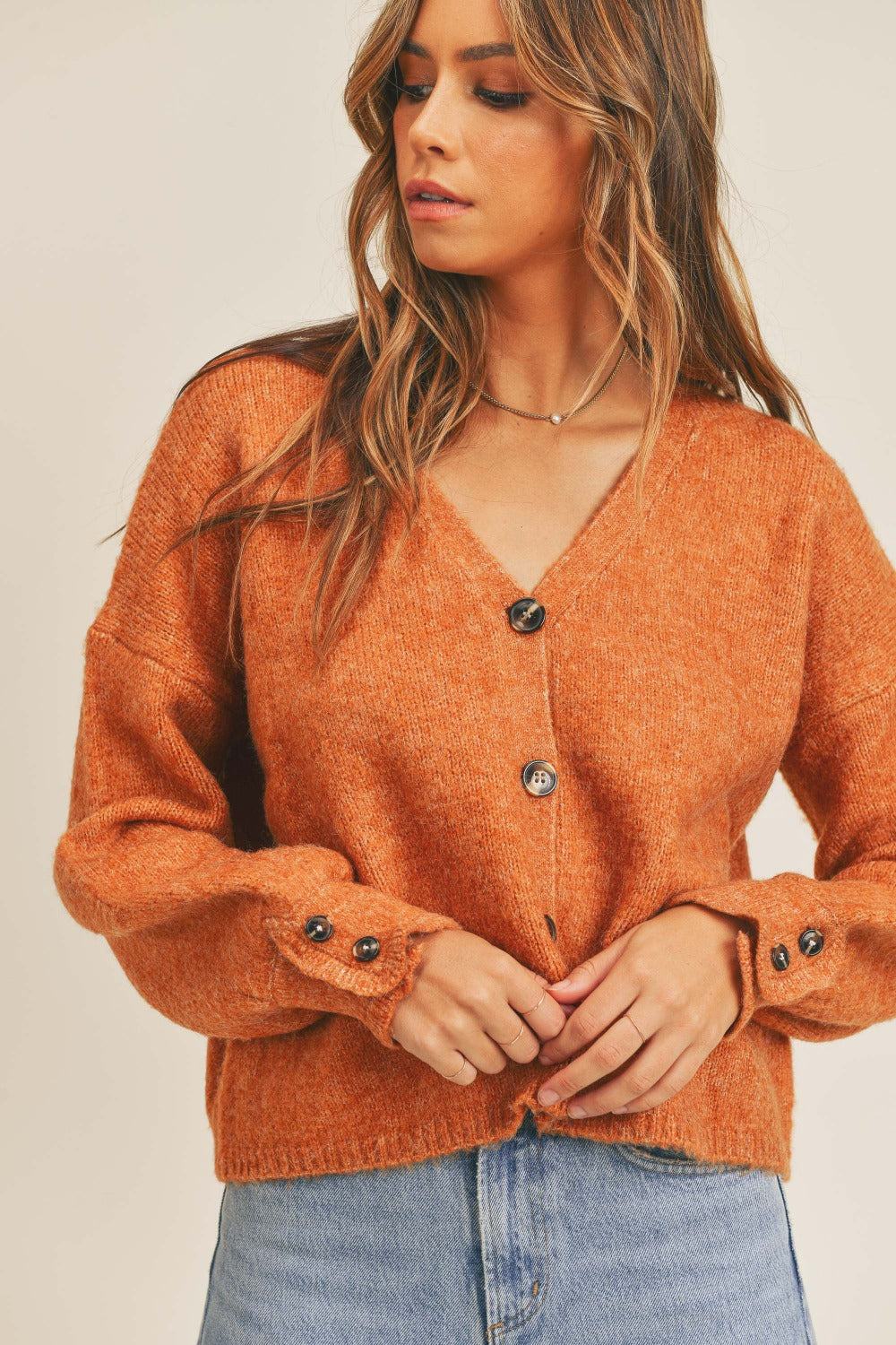 Cozy Button-Up Knit Cardigan