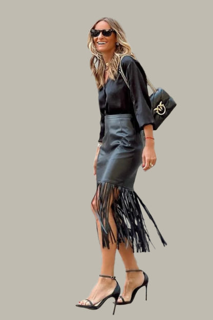 Spider Fringe Skirt